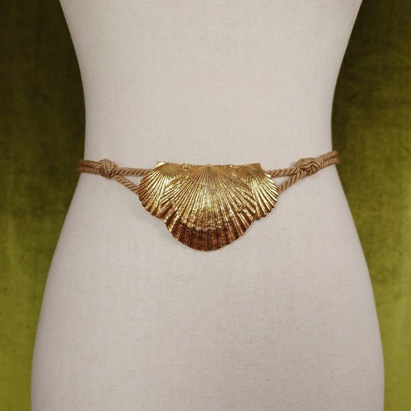 Vintage Accessories - S O L D * DO NOT BUY * Vintage 80s Seashell Rope Belt